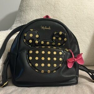Dani by Danielle Nicole Disney's Minnie Mouse Gold Polka Dot Mini Backpack